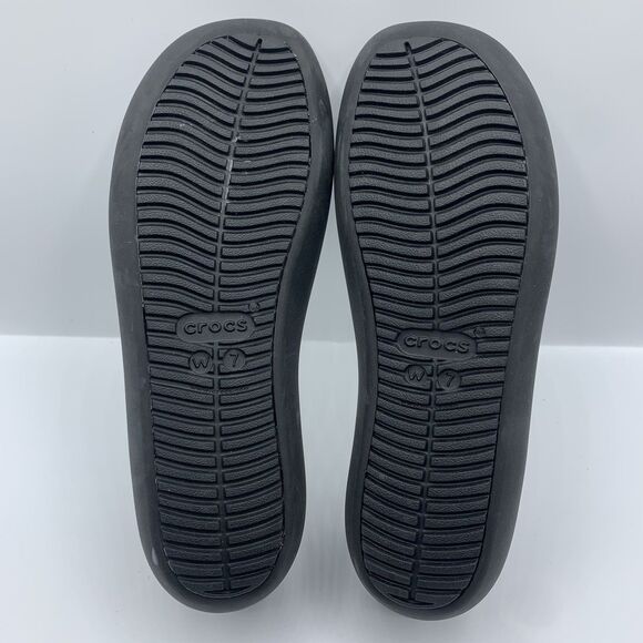 Crocs Women’s Brooklyns Flats  Black In Size 7 - Picture 7 of 8